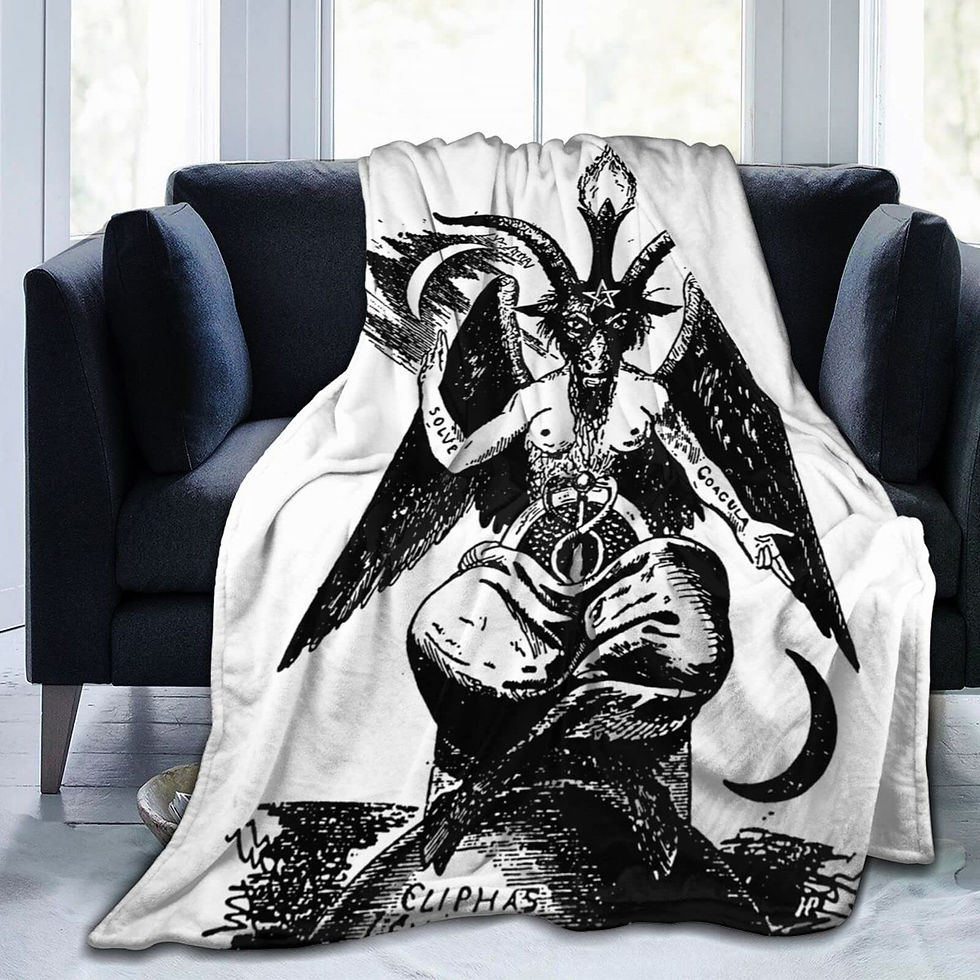 Thumbnail: Baphomet Blanket, Warm Home Soft Cozy Portable Fuzzy Throw for Couch Bed Sofa,D