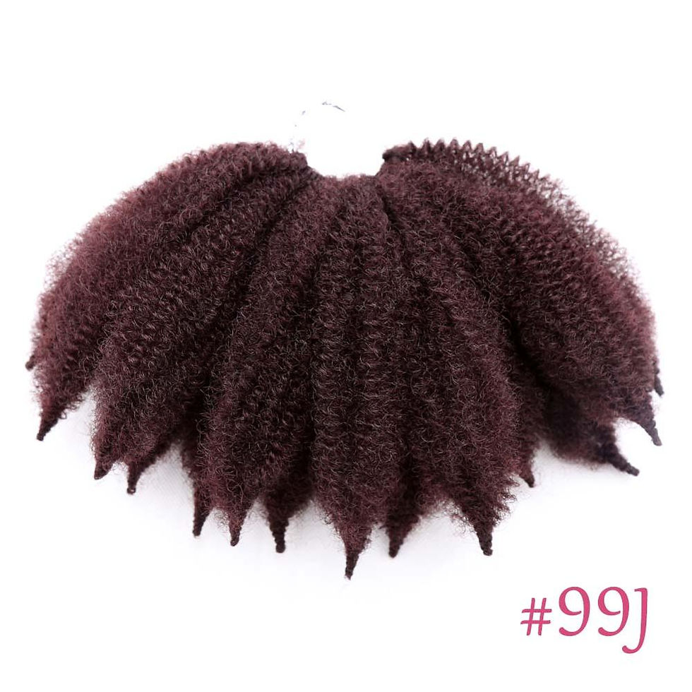 Thumbnail: 8 inch Crochet Marley Braids Black Hair Soft  Afro Twist Synthetic Braiding Hai