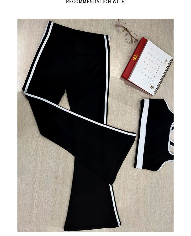 Thumbnail: Yoga Sets Gym Clothing Sportswear For Women 2Pieces Tracksuit Shockproof Bras W