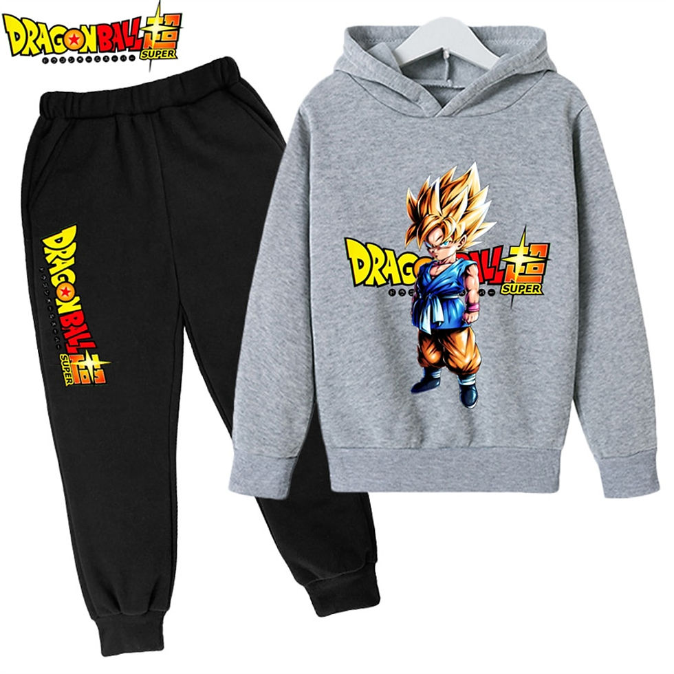 Thumbnail: 2023 New Anime Dragon Ball Z Hoodie Set For Boys Clothes Kids Hoodies Anime Clo