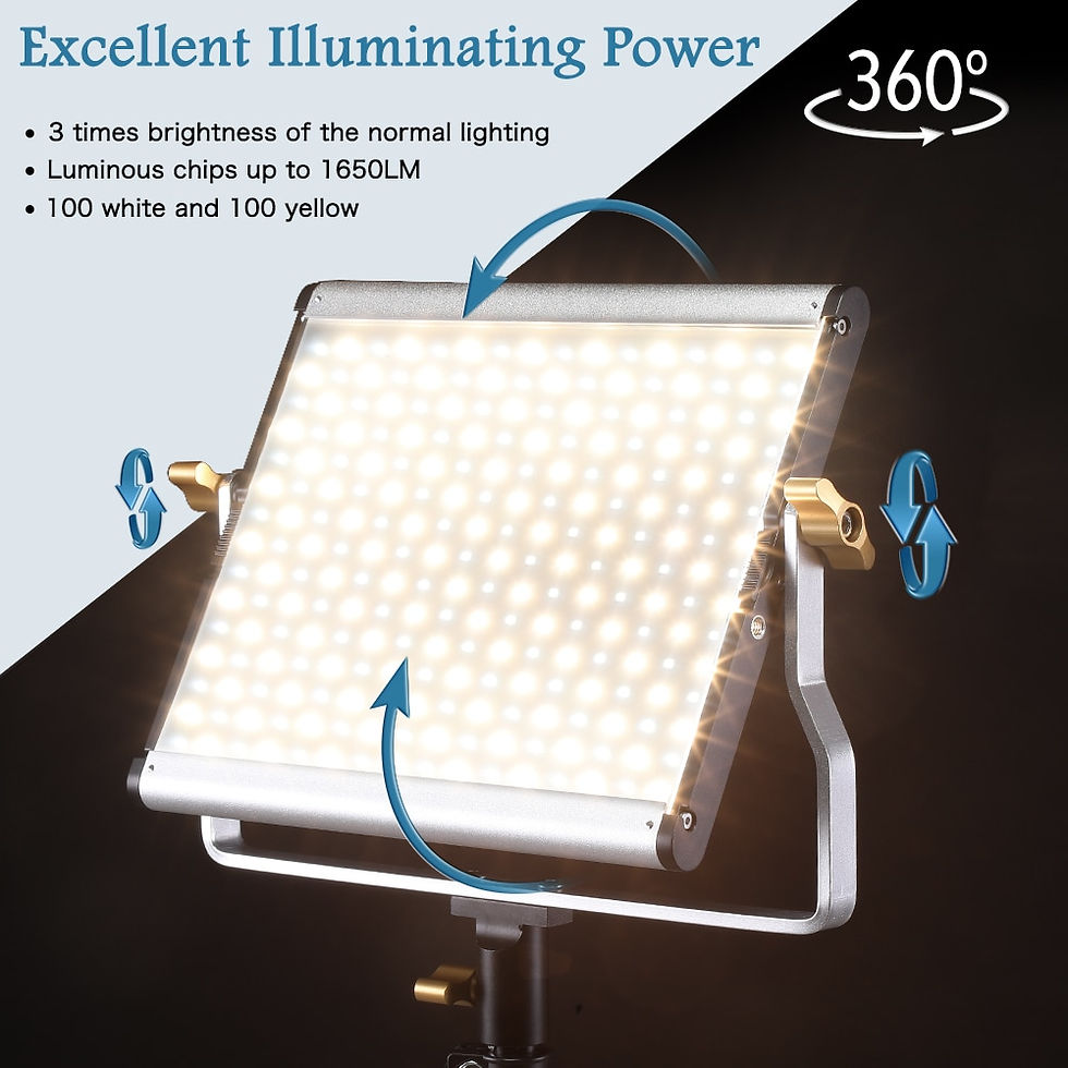 Miniaturbild: SH 20W Powerful Excellent LED Panel Light Two-color LCD Screen 1-100% Stepless 