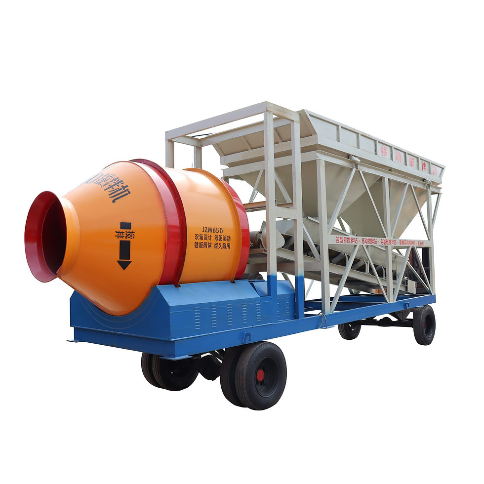 Thumbnail: Movable Concrete Batching Plant Easy Operate Concrete Batching Station For Road