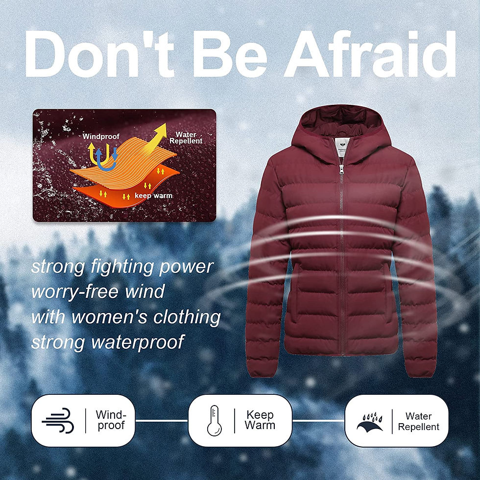 Miniatura: GGleaf Women's Hooded Packable Full-Zip Short Jacket Quilted Warm Lightweight W
