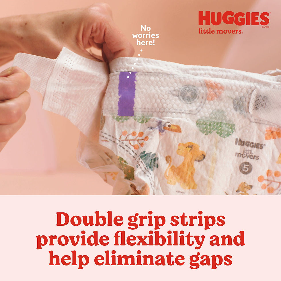 Miniaturbild: Huggies Little Movers Baby Diapers (Choose Your Size & Count)