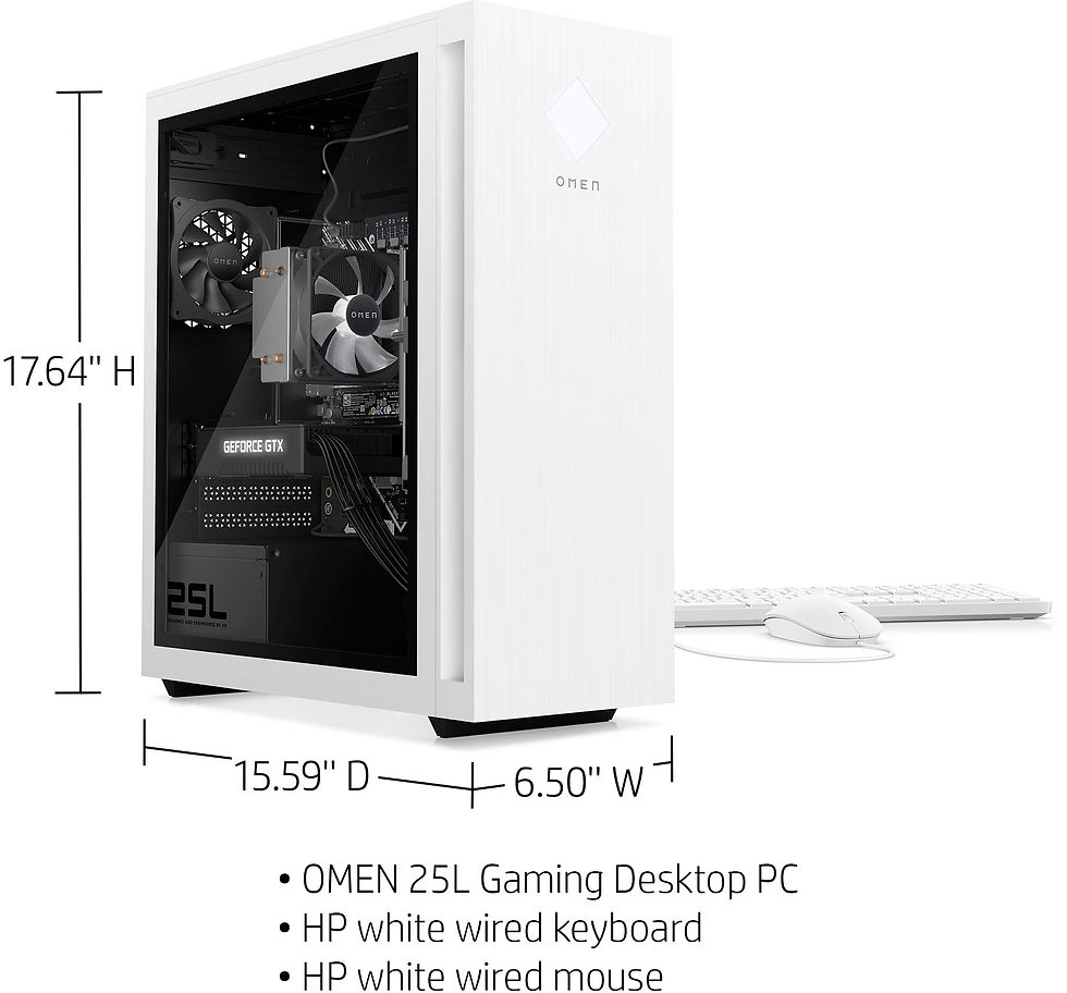 Thumbnail: HP OMEN 25L Gaming/Entertainment Desktop PC (AMD Ryzen 5 5600G 6-Core, GeForce 