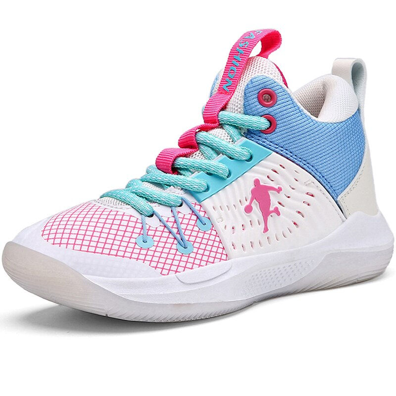 Thumbnail: Children Kids Sneakers Brand Boys Basketball Shoes Leather Non-slip Girls Sport
