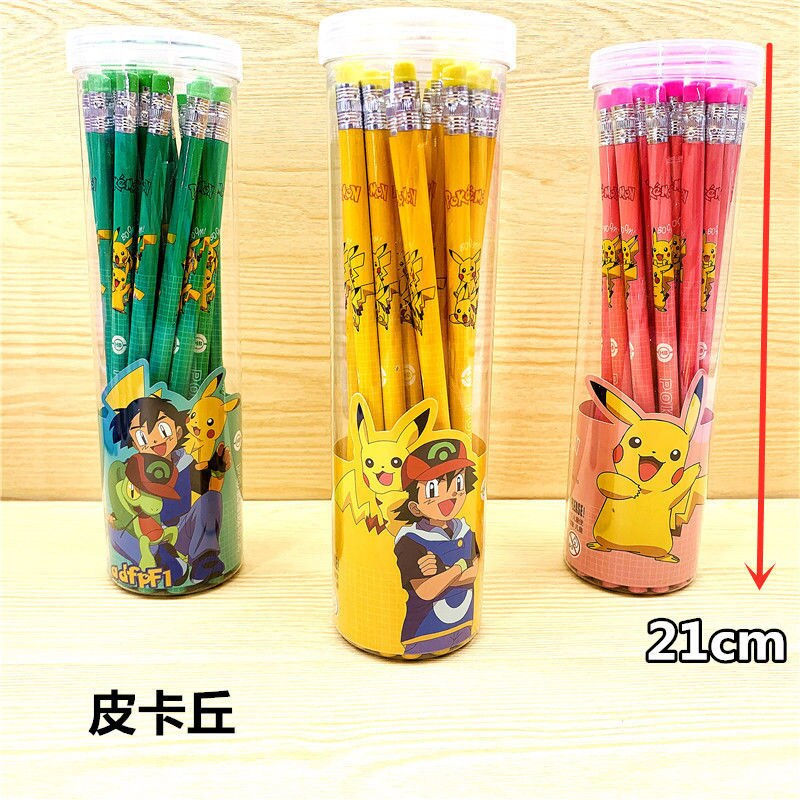 Thumbnail: 12pcs New Pokemon Pikachu HB Pencil HB Boxed Children's Cartoon Animation Prima