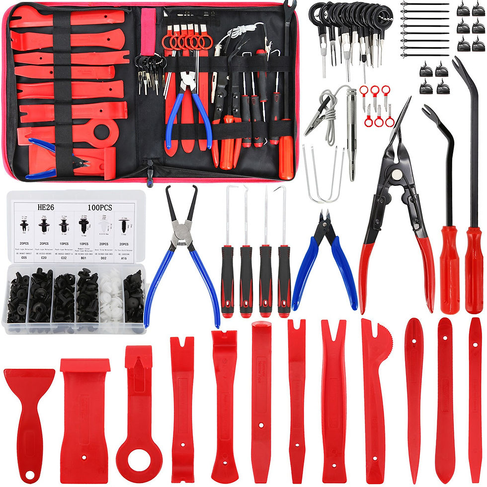 الصورة المصغرة: Car Trim Door Clip Panel Interior Dashboard Removal Kit Pry Disassembly Repair 