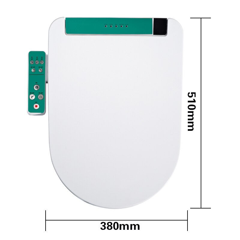 Thumbnail: Intelligent Toilet Seat Elongated Electric Bidet Cover LCD 3 Color Smart Bidet 