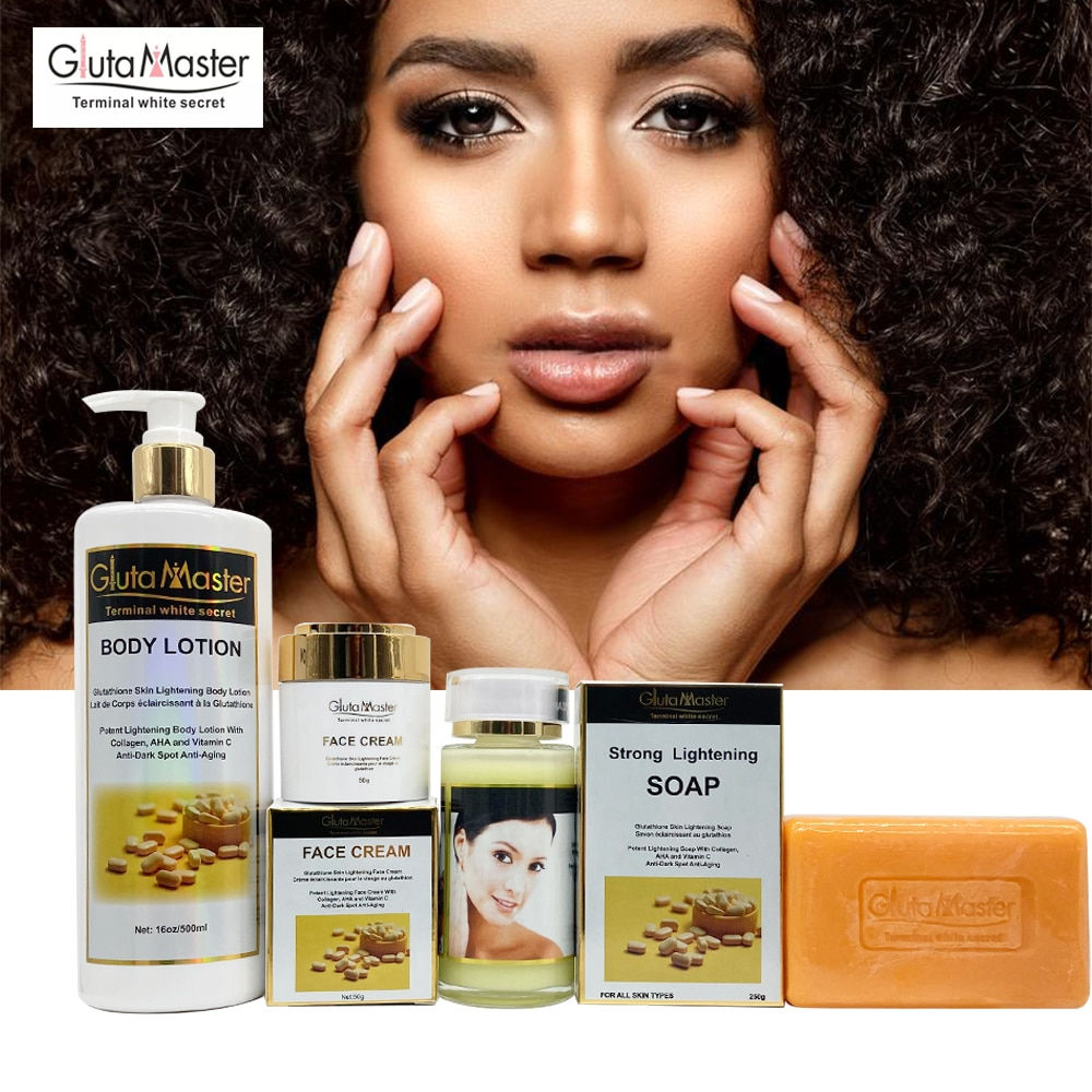 Gluta Master 4 in 1 Brightening Skin Care Kit with Glutathione Whitening Anti-D