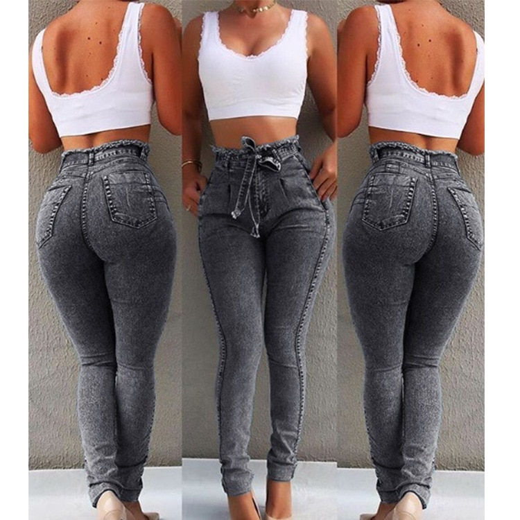 Thumbnail: Boyfriend Hole Ripped Jeans Women Pants Cool Denim Vintage Jeans For Girl High 