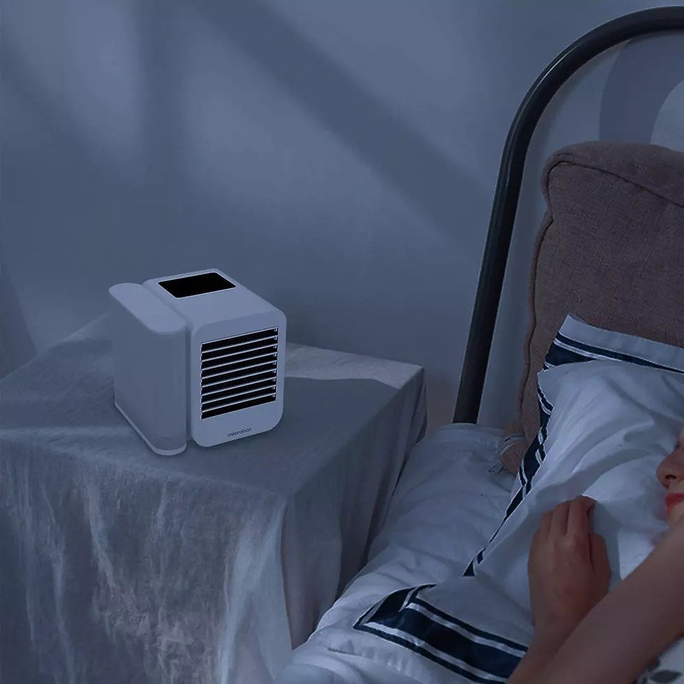Thumbnail: New Microhoo Mini Portable Air Conditioner Fan 1000ML Aromatherapy Essential Oi