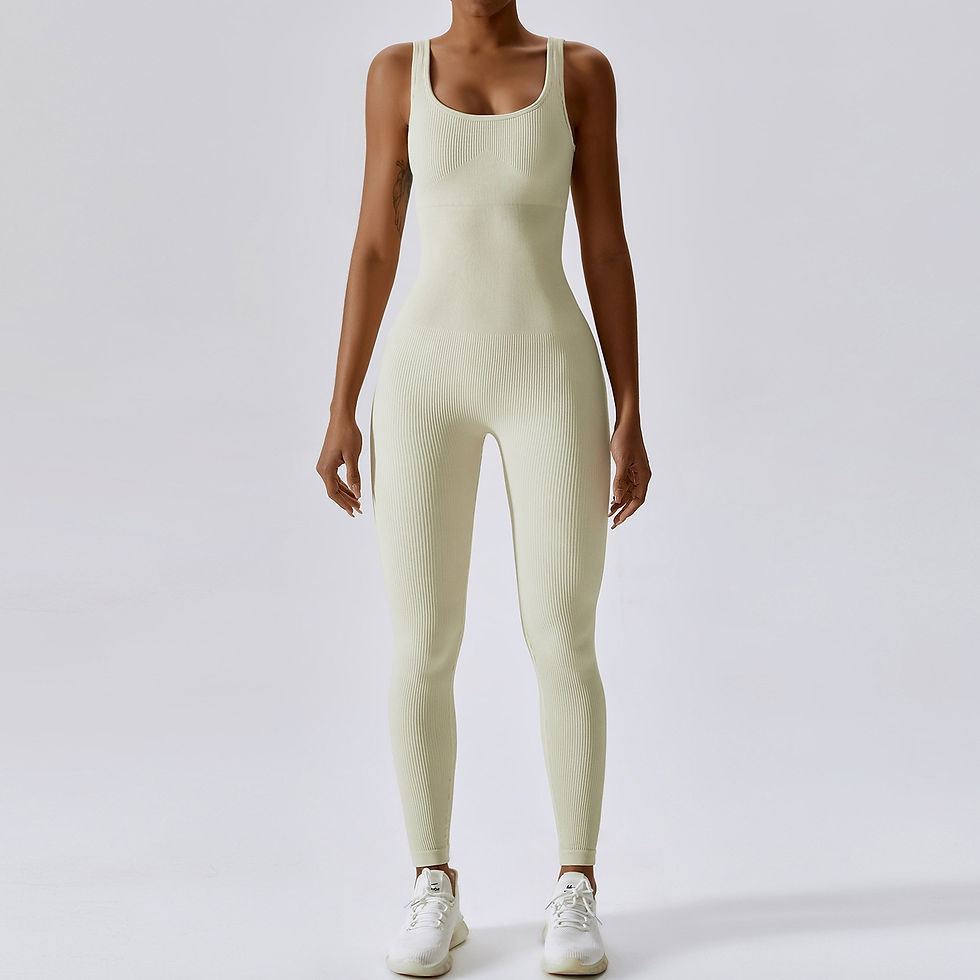 Thumbnail: Spring Seamless One-Piece Yoga Clothes Sportswear Women's Gym Push Up Workout C