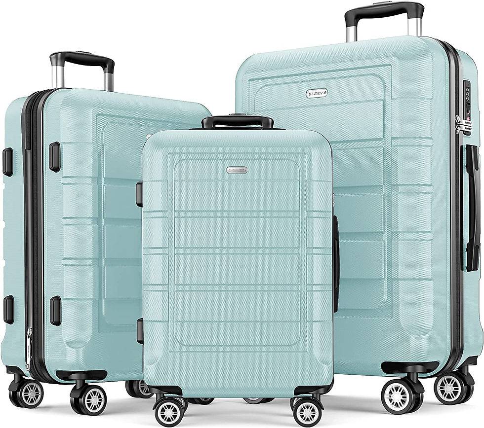 Miniatura: SHOWKOO Luggage Sets Expandable PC+ABS Durable Suitcase Sets Double Wheels TSA 