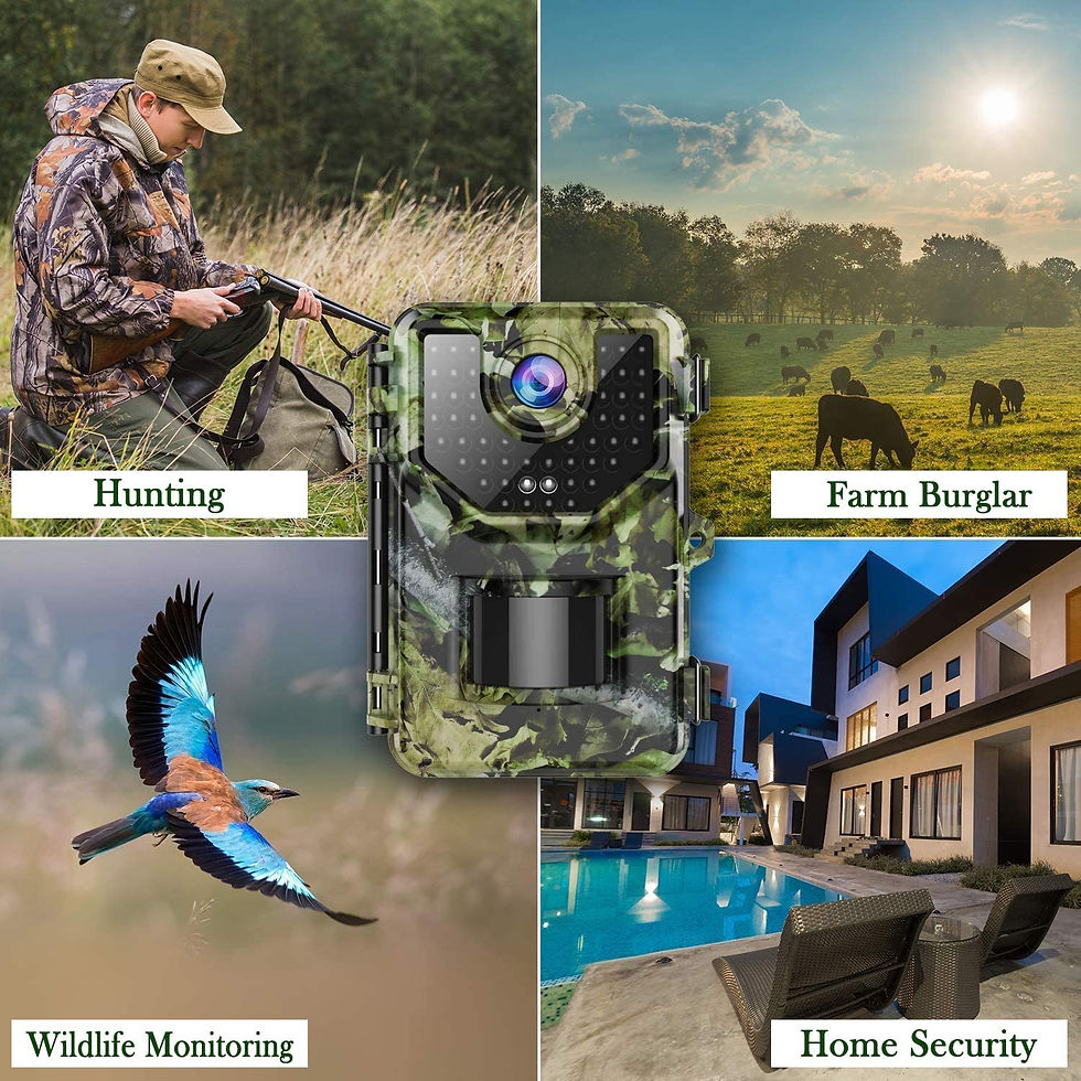 الصورة المصغرة: 1520P 20MP Trail Camera, Hunting Camera with 120°Wide-Angle Motion Latest Sens