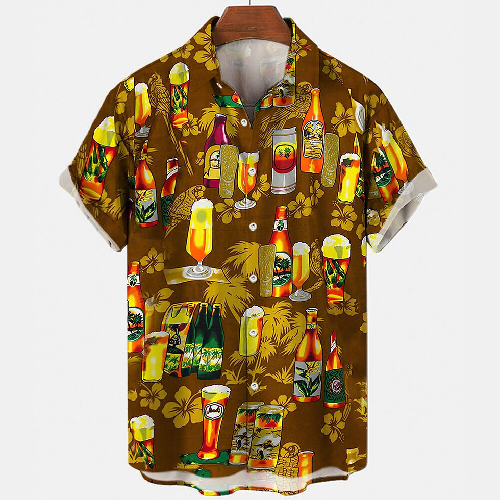 Thumbnail: Men's Beach Summer Outdoor Vintage Shirts Hawaiian Beach Shirts For Men 3D Prin