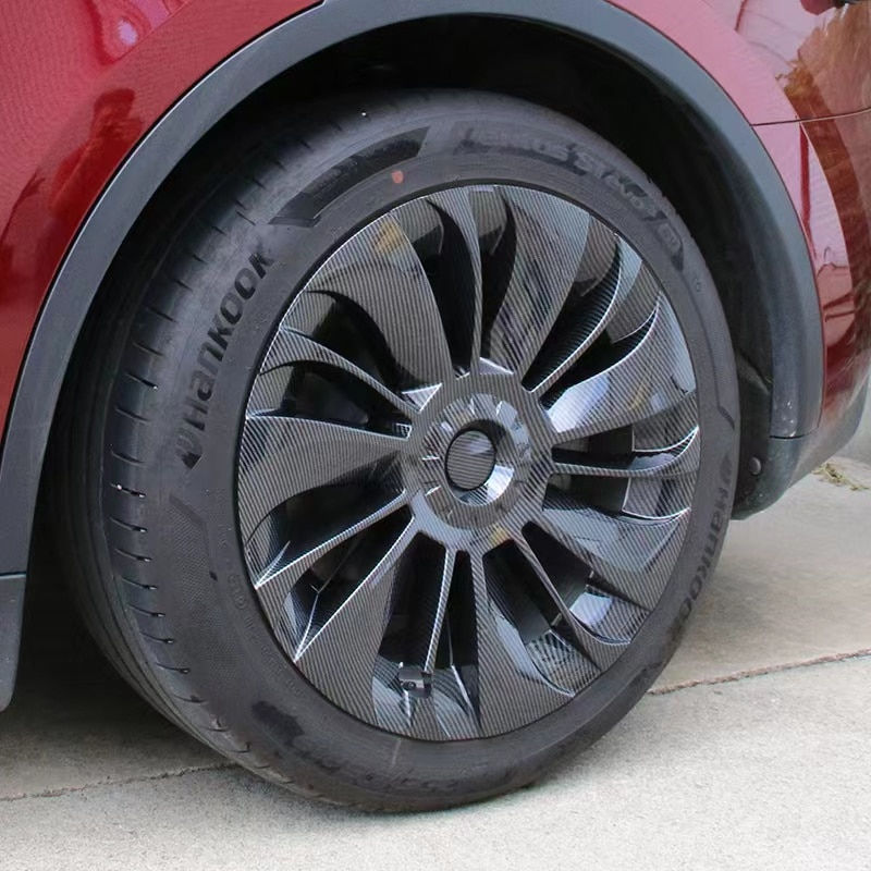 Thumbnail: 4PCS 19-Inch Whirlwind Hubcap for Tesla Model Y Wheel Cap Accessories 20-22