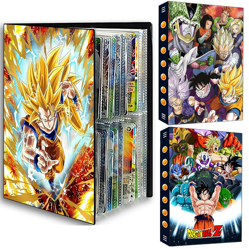 Thumbnail: 8 Models 240Pcs Anime Collections Demon Slayer Dragon Ball Z Card Book Son Goku