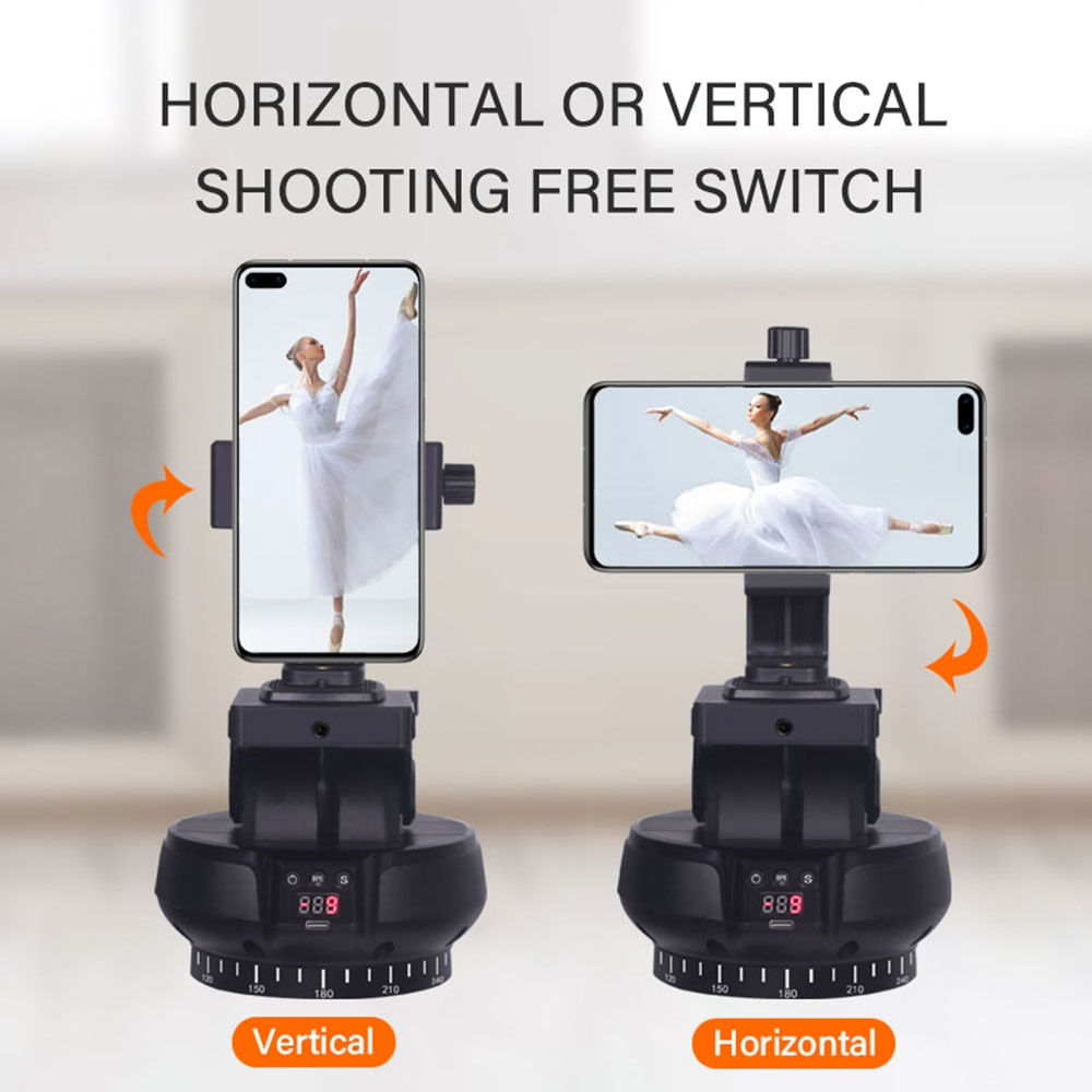 Andoer YT1200 Face Motorized Pan Tilt Head 2-axis Panoramic Head AI Smart Face 