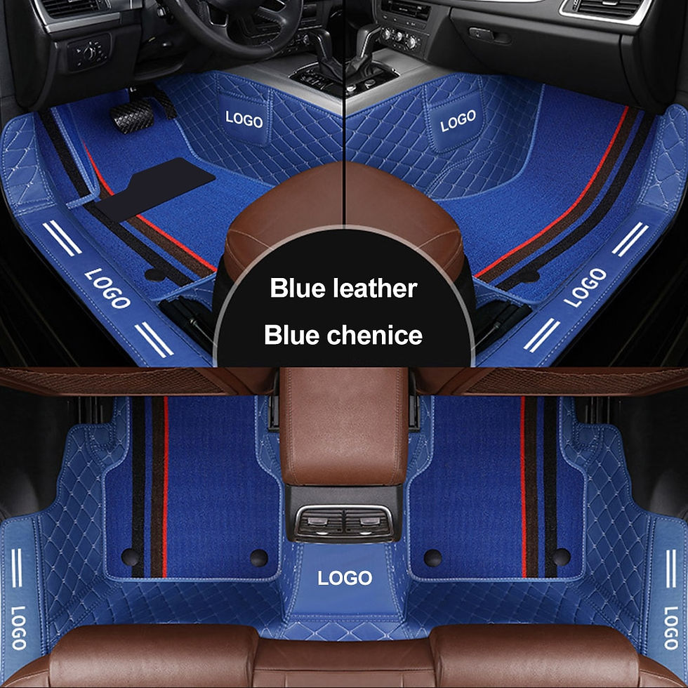Miniature : LeatherCustomization Double-Deck Car Floor Mat For For Audi All Medels A6L R8 Q