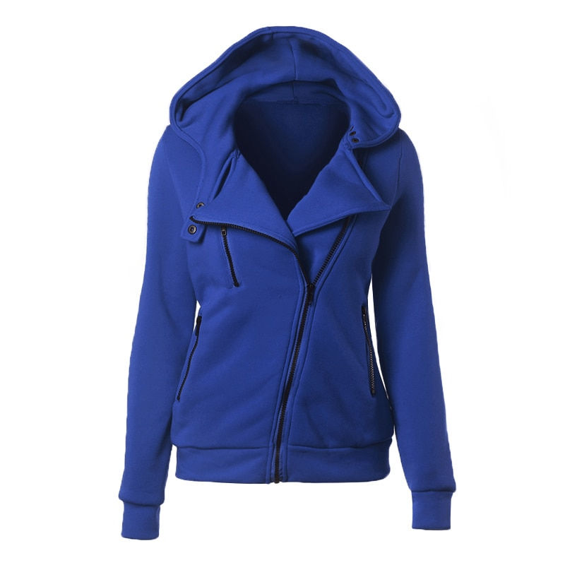 Thumbnail: Autumn Winter Zipper Women Basic Jackets Casual Female Outerwear