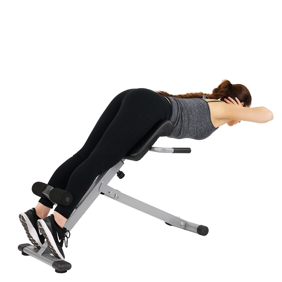 Thumbnail: 45° Hyperextension Roman Chair Machine, Height Adjustable Home Exercise Sport B