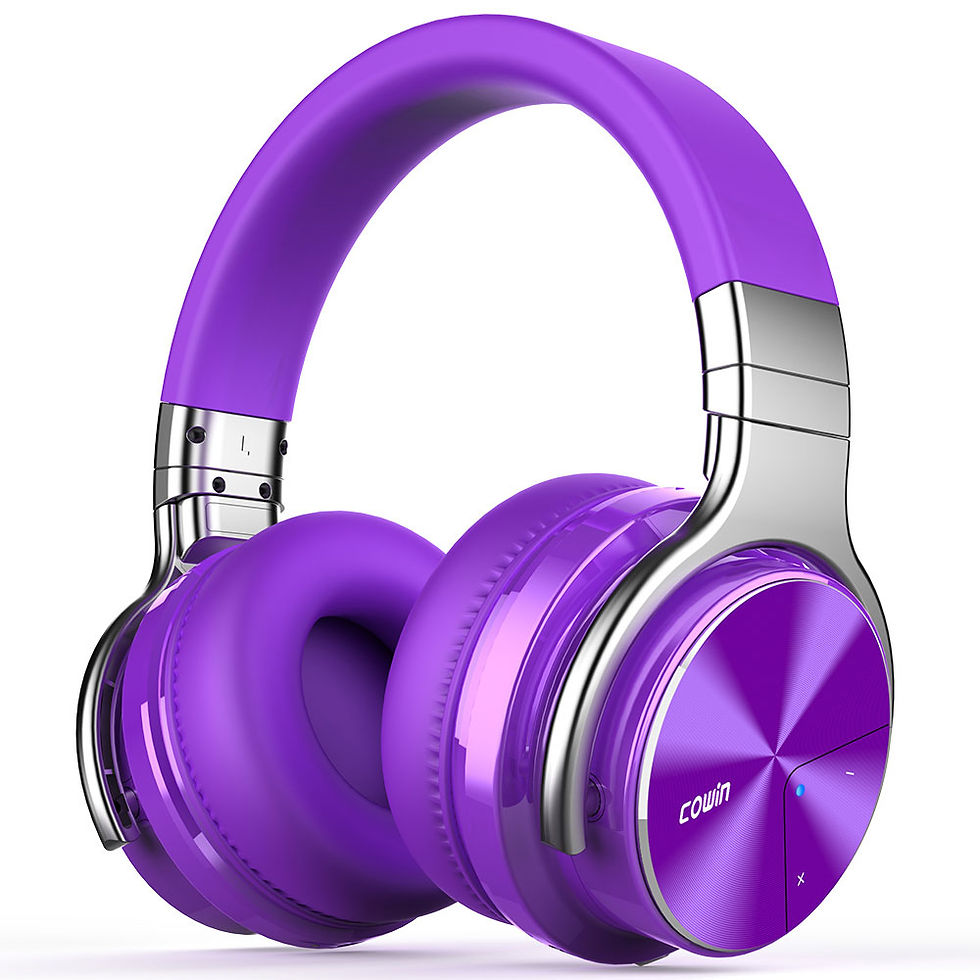 Miniatura: Active Noise Cancelling Bluetooth Headphones Wireless Bluetooth Headset Over Ea