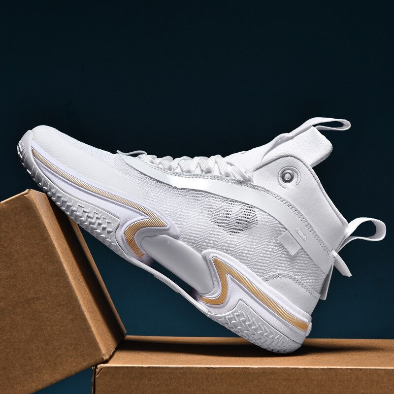 Thumbnail: Men's Basketball Shoes Men Breathable Cushioning Non-Slip Wearable Walking Spor