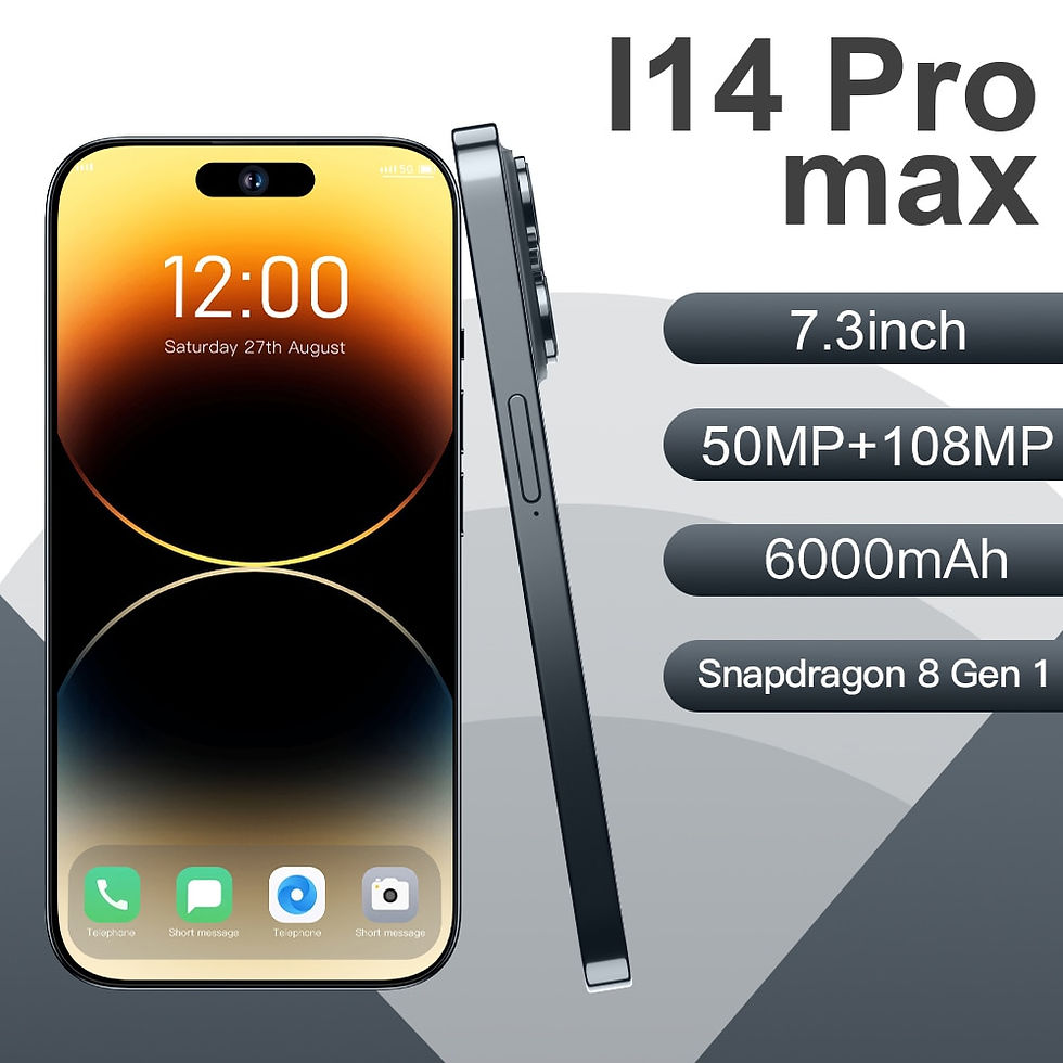 Thumbnail: i14 Pro Max Smartphone 7.3 inch Full Screen 4G 5G Cell Phone 6000mAh Mobile Pho