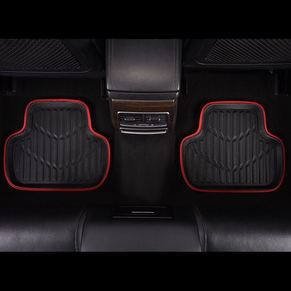 Miniature : Universal Leather Pvc Car Floor Mats Classic Luxurious Auto Accessories Black R