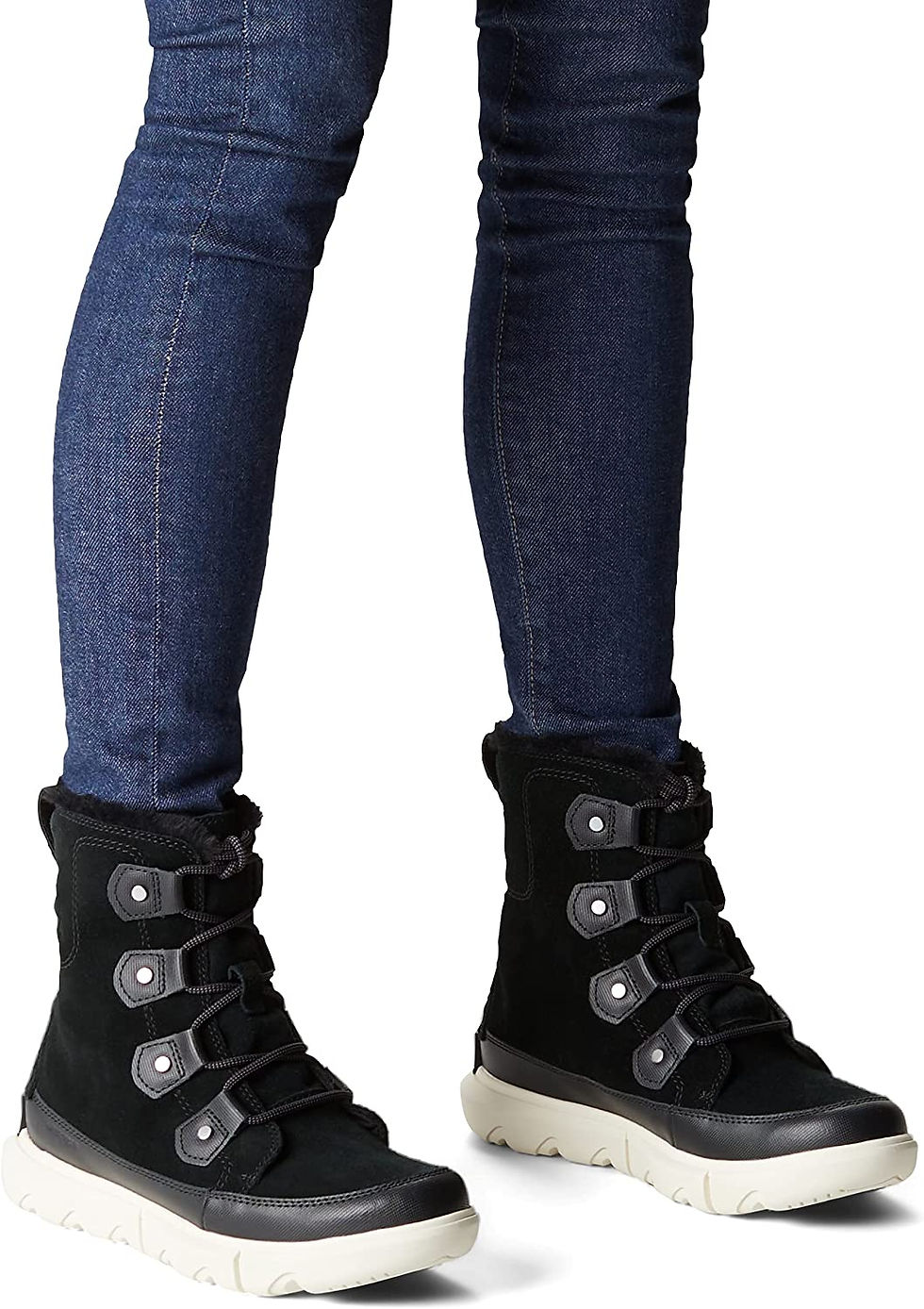 Thumbnail: SOREL Women's Explorer II Joan Faux Fur Boot — Waterproof Suede Boots