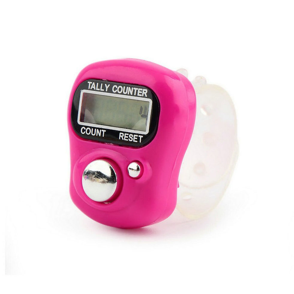 Миниатюра: Electronic Digital Finger Ring Tally Counter Hand Held Knitting Row Counter Cli