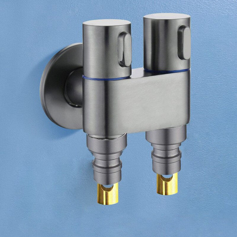 Thumbnail: Hygienic Shower for Bathroom Toilet Bidet Shower Head Double Outlet Angle Valve