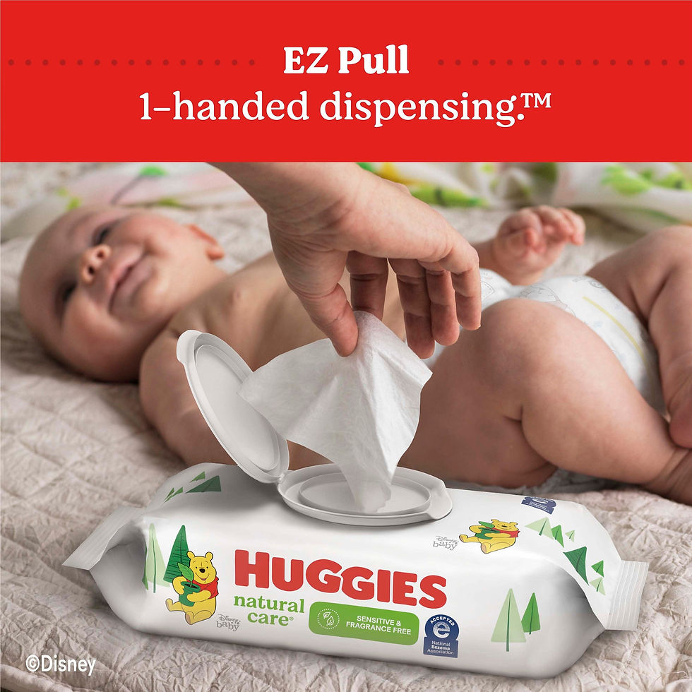 Miniaturbild: Huggies Natural Care Sensitive Baby Wipes (Options Available)