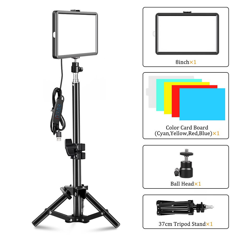 Miniaturbild: SH LED Video Panel Light Photography Lighting Lamp Kit For Photo Studio Live Sh
