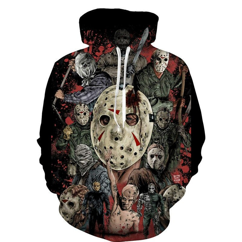 Thumbnail: Funny Clown 3D Print Hoodie/Pants/Suit Horror Movie Characters Men Women Hallow