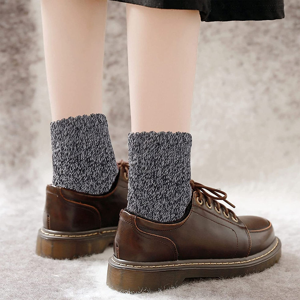 Thumbnail: Moyel Women Thick Wool Socks Warm Winter Thermal Socks