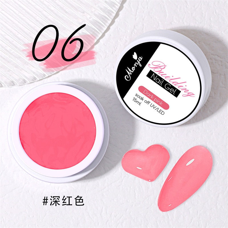 Thumbnail: 15ml Non Stick Hand Extension Gel Solid Nail Extension Gel Nail Polish Carving 