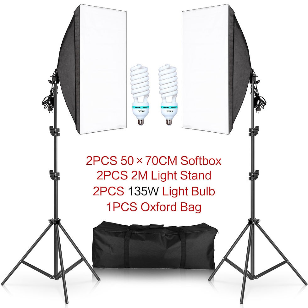 Miniaturbild: SH Photography 50x70CM Softbox Lighting Kits Professional Light Box System With