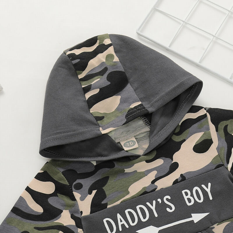 Thumbnail: 6-36 Months Newborn Clothes Camouflage Hoodies Sweatshirt Long Pants Baby Boys 