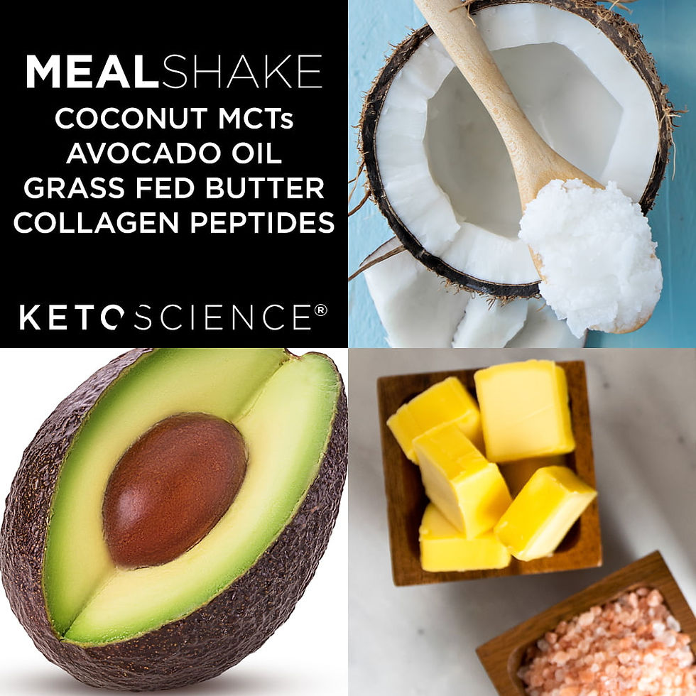 Miniature : Keto Science Meal Shake, Ketone Drink, Vanilla, 20.7 oz. 14 servings