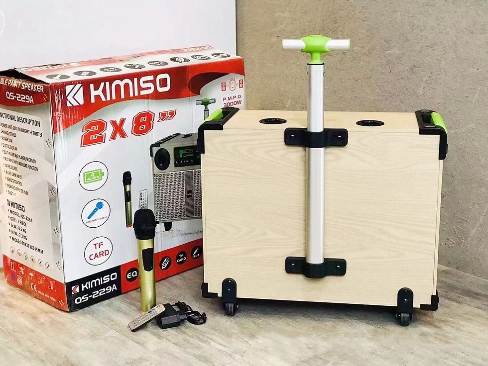 Thumbnail: 8-inch Wireless Bluetooth Speakers Dual Trumpet Outdoor Party Box Loud Volume H