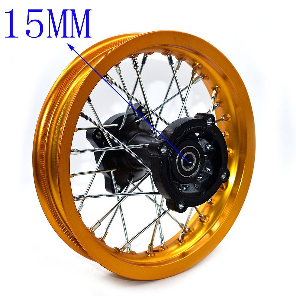 Миниатюра: Dirt Bike Rims 1.85-12  Rear Wheel Rim 12inch Pit Bike Aluminum Alloy Circle Wi