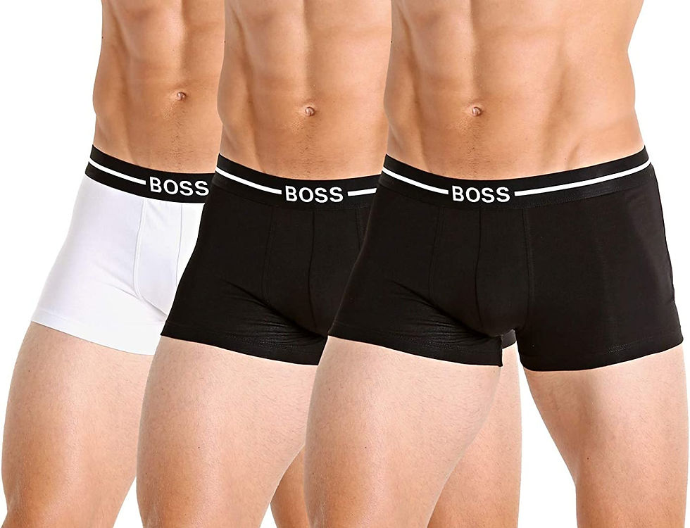 Thumbnail: BOSS Men's 3-Pack Stretch Cotton Regular Fit Trunks