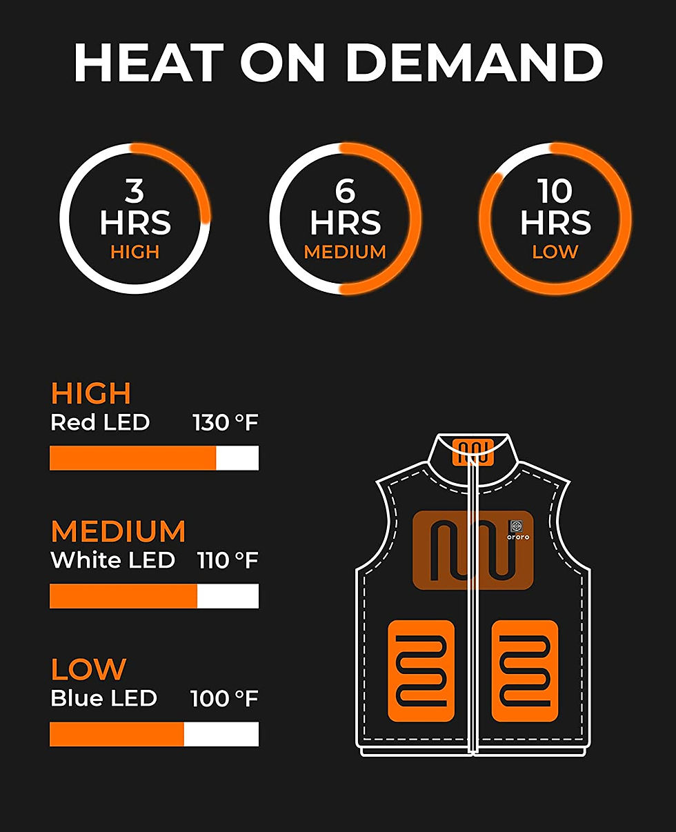 Miniatura: [Upgraded Battery] ORORO Women's Lightweight Heated Vest with Battery Pack