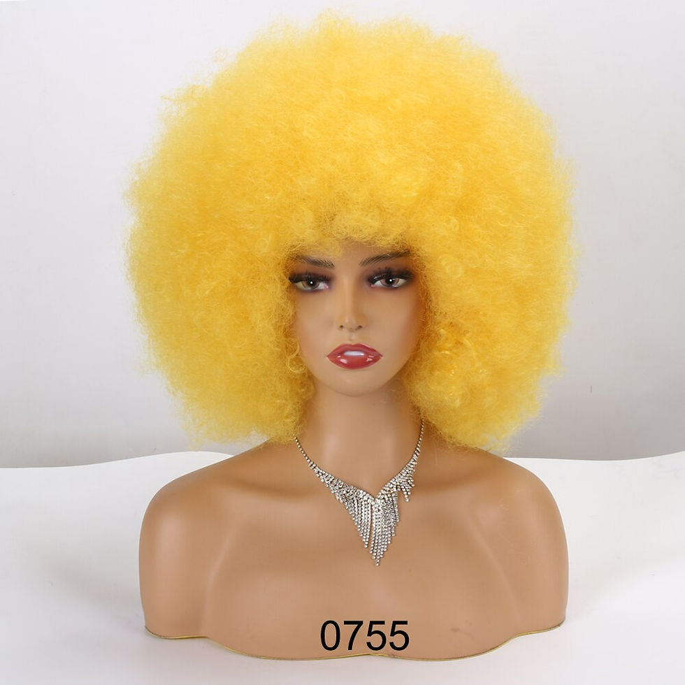 Thumbnail: Afro Kinky Curly Wig Female 8inch Short Afro Wig for Women Good Quality Synthet
