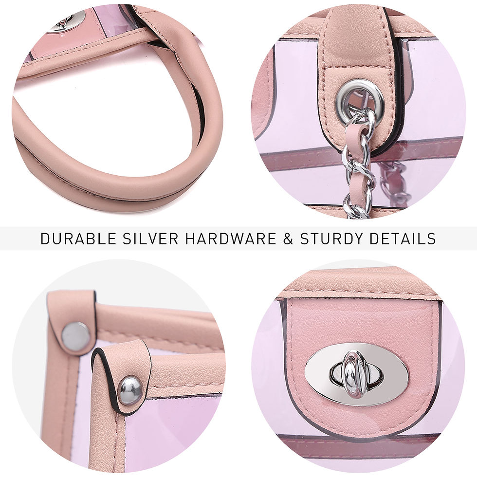 Miniatura: MKP Women Large Clear Tote PVC Purse Ladies Top Handle Shoulder Handbag Transpa