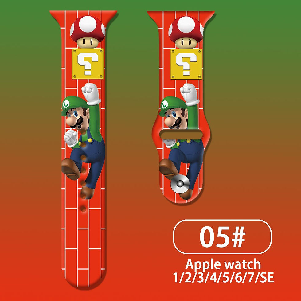 Miniature : Super Mario Bros Apple Watch Band for IWatch Strap 1 2 3 4 5 6 7 TPU 44 42 40 3