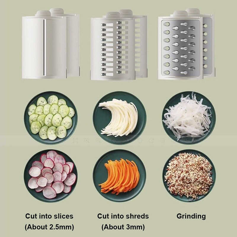 Thumbnail: Automatic Electric Vegetable Cutter Multi-functional Shredding Machine Cutting 