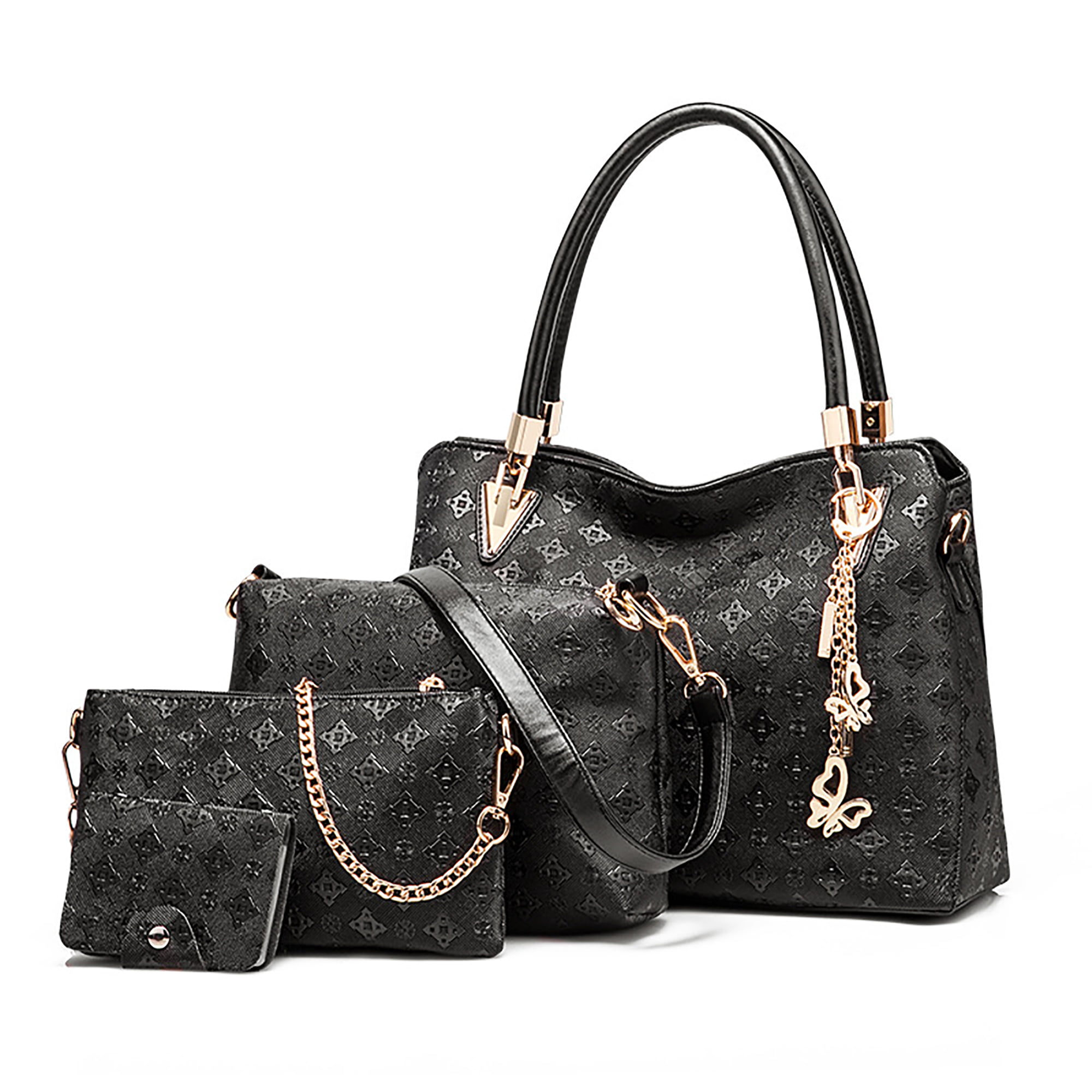 Handbag for Women, GMYLE Embossed PU Leather Shoulder Crossbody Tote Bucket Bag